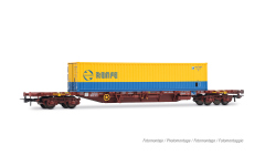 Electrotren HE6065 - H0 - Containertragwagen MMC3, RENFE, Ep. IV